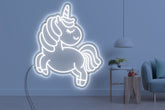 Neon LED schriftzug sign schild light strip weiss online home dekor, einhorn