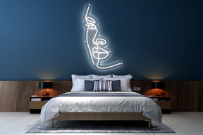 Neon LED schriftzug sign schild light strip weiss online home dekor, face