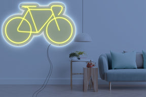 Neon LED schriftzug sign schild light strip gelb online home dekor business lifestyle, fahrrad