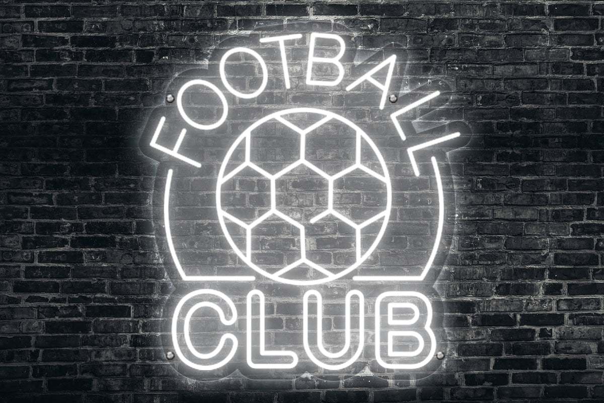 Neon LED schriftzug sign schild light strip weiss online home dekor business event  lifestyle, fussballverein, football club