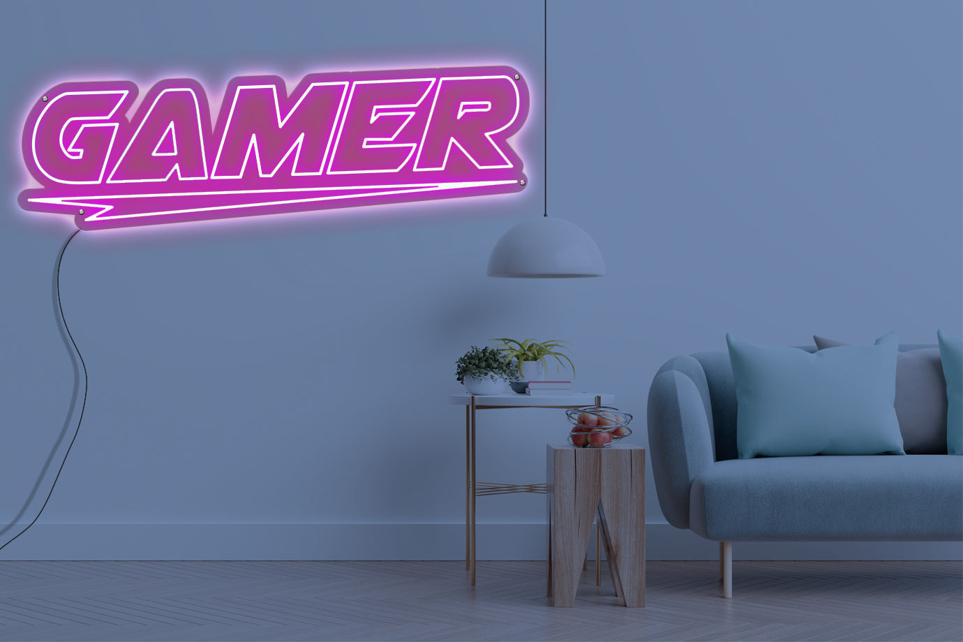 Neon LED schriftzug sign schild light strip pink online home dekor business gaming lifestyle, gamer