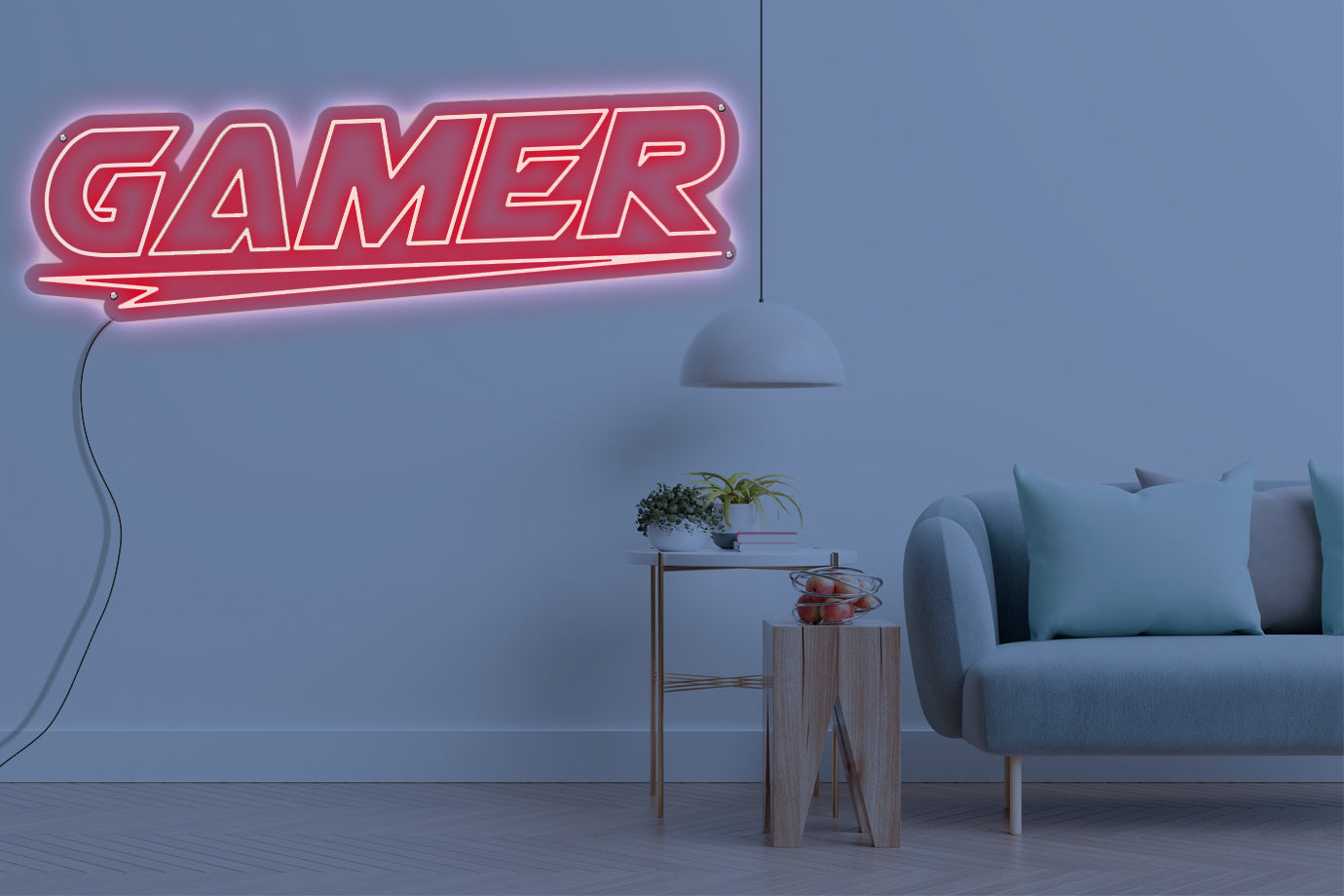 Neon LED schriftzug sign schild light strip rot online home dekor business gaming lifestyle, gamer