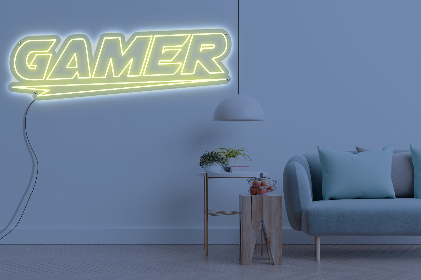 Neon LED schriftzug sign schild light strip warmweiss online home dekor business gaming lifestyle, gamer