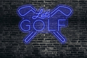 Neon LED schriftzug sign schild light strip blau online home dekor business lifstyle, golf