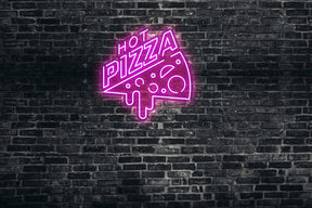 Neon LED schriftzug sign schild light strip pink online home dekor business, hot pizza