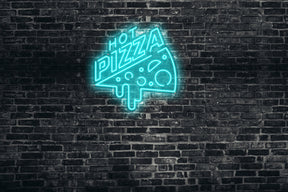 Neon LED schriftzug sign schild light strip türkis online home dekor business, hot pizza