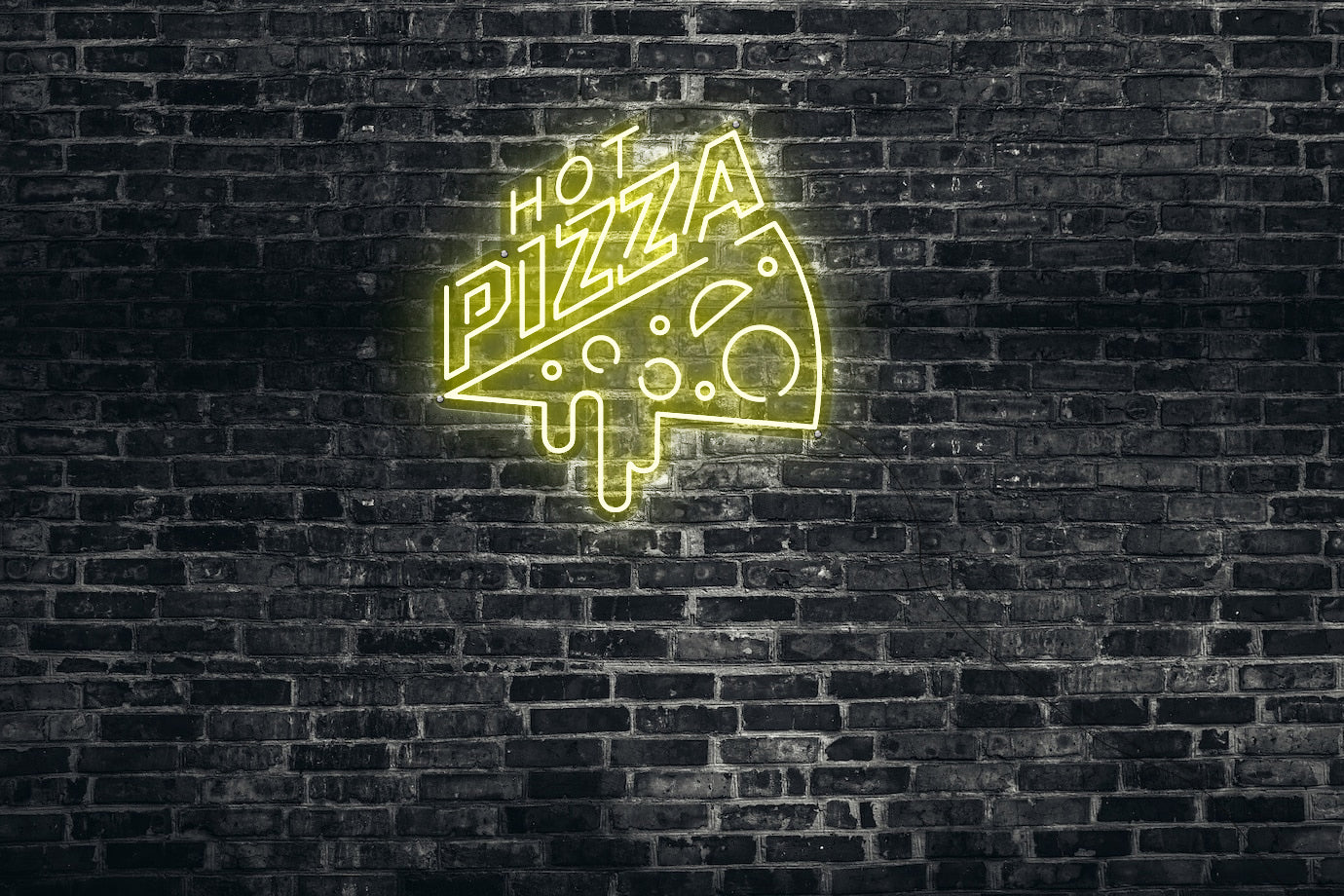 Neon LED schriftzug sign schild light strip warmweiss online home dekor business, hot pizza