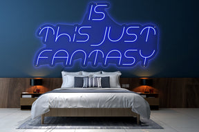 Neon LED schriftzug sign schild light strip blau online home dekor, is this just fantasy