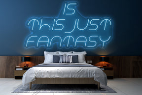 Neon LED schriftzug sign schild light strip blau online home dekor, is this just fantasy