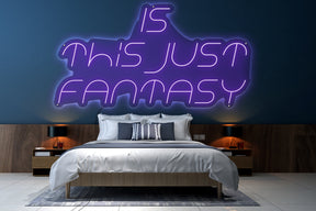 Neon LED schriftzug sign schild light strip lila online home dekor, is this just fantasy