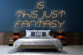 Neon LED schriftzug sign schild light strip orange online home dekor, is this just fantasy