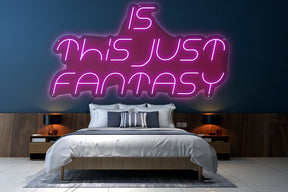 Neon LED schriftzug sign schild light strip pink online home dekor, is this just fantasy