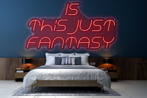 Neon LED schriftzug sign schild light strip rot online home dekor, is this just fantasy