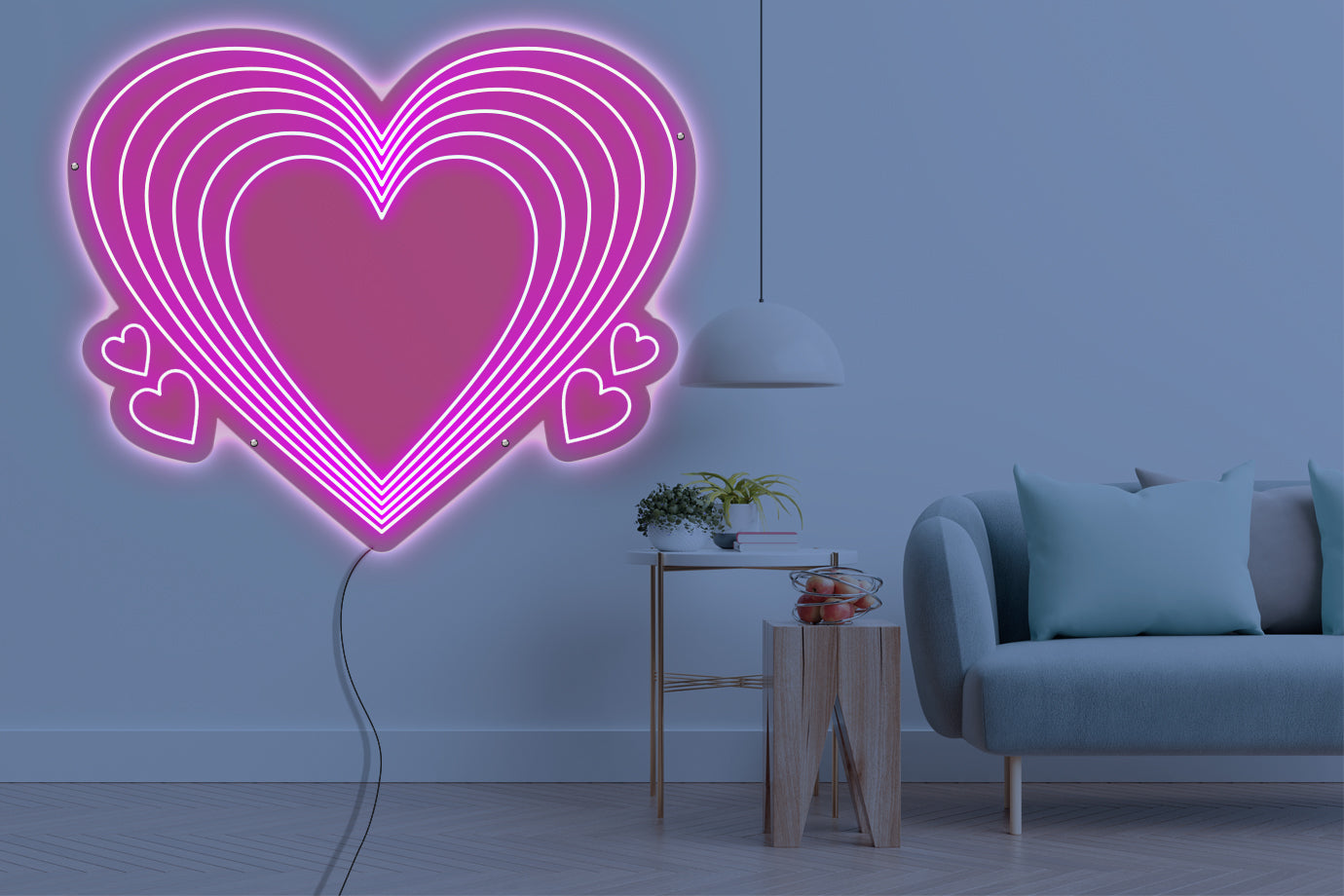 Neon LED schriftzug sign schild light strip pink online home dekor business, liebe, herz