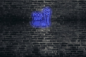 Neon LED schriftzug sign schild light strip blau online home dekor business, pool bar