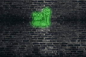 Neon LED schriftzug sign schild light strip grün online home dekor business, pool bar