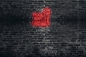 Neon LED schriftzug sign schild light strip rot online home dekor business, pool bar