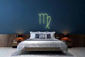 Neon LED schriftzug sign schild light strip Gelb, online, Sternzeichen Jungfrau, Sternzeichen, Home, Lifestyle