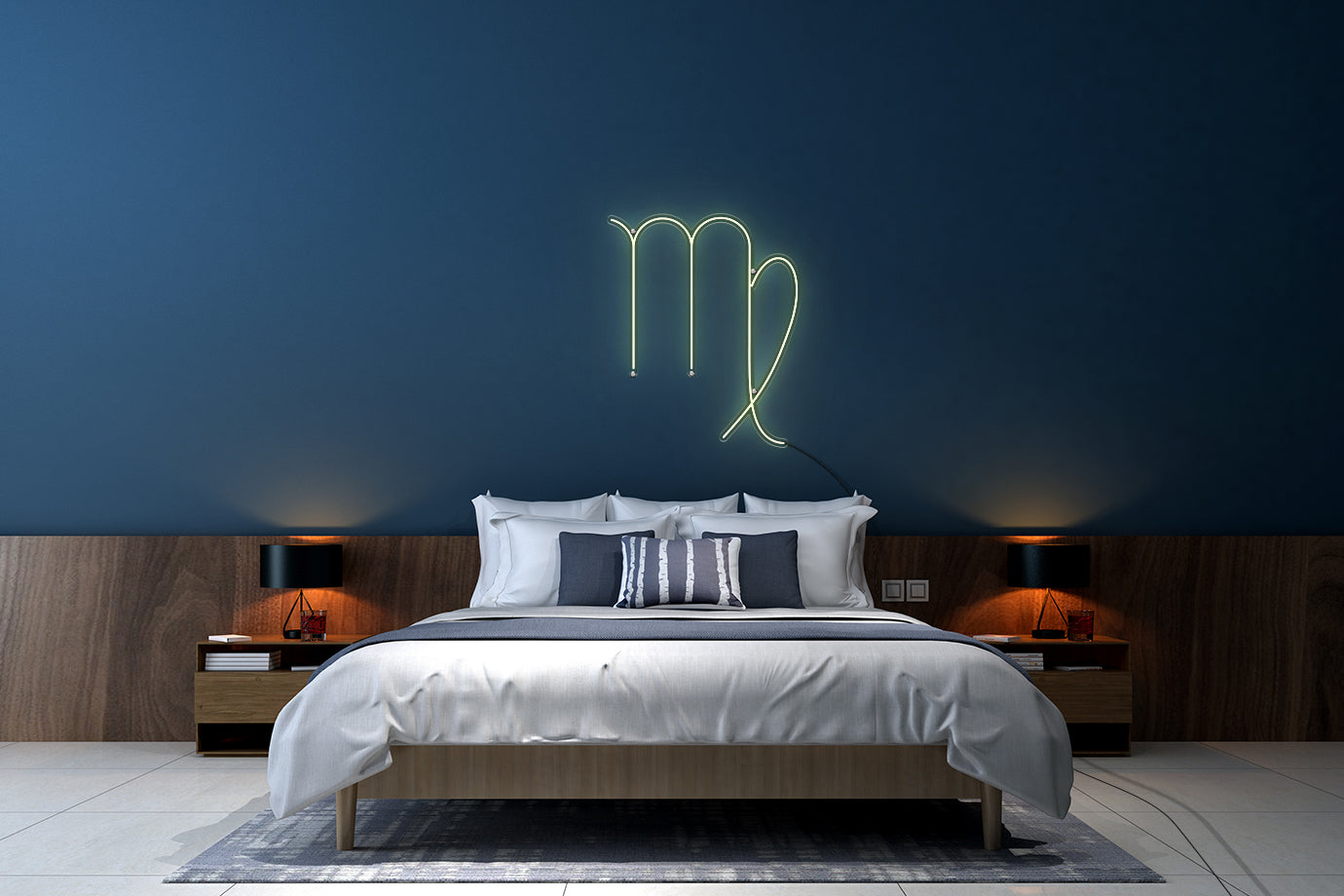 Neon LED schriftzug sign schild light strip  warmweiss, online, Sternzeichen Jungfrau, Sternzeichen, Home, Lifestyle