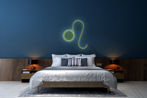 Neon LED schriftzug sign schild light strip gelb, online, Sternzeichen Löwe, Sternzeichen, Home, Lifestyle