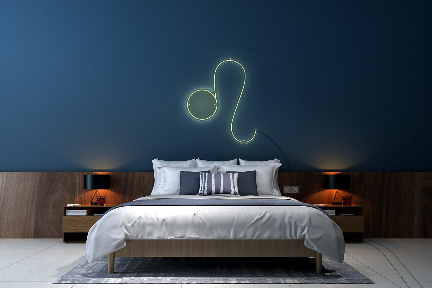 Neon LED schriftzug sign schild light strip warmweiss, online, Sternzeichen Löwe, Sternzeichen, Home, Lifestyle