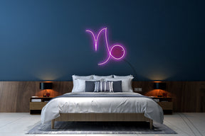 Neon LED schriftzug sign schild light strip pink, online, Sternzeichen Steinbock, Sternzeichen, Home, Lifestyle