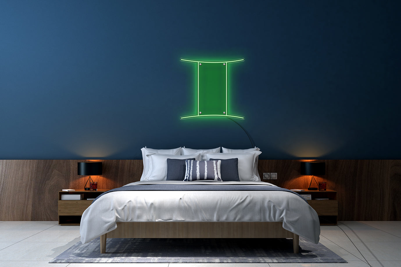 Neon LED schriftzug sign schild light strip grün, online, Sternzeichen Zwilinge, Sternzeichen, Home, Lifestyle