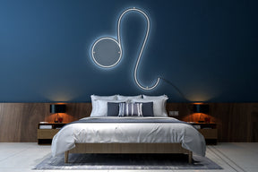 Neon LED schriftzug sign schild light strip weiss, online, Sternzeichen Löwe, Sternzeichen, Home, Lifestyle