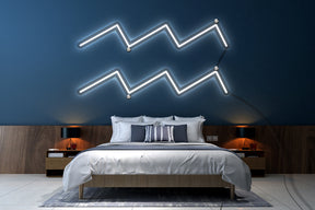 Neon LED schriftzug sign schild light strip weiss, online, Sternzeichen wasserman, Sternzeichen, Home, Lifestyle