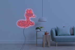 Neon LED schriftzug sign schild light strip rot online home dekor, schlange, snake