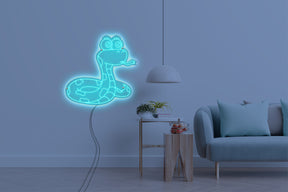 Neon LED schriftzug sign schild light strip türkis online home dekor, schlange, snake