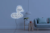 Neon LED schriftzug sign schild light strip weiss online home dekor, schlange, snake