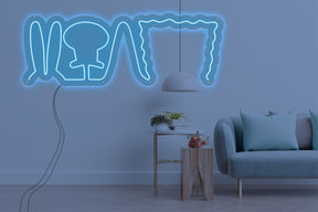 Neon LED schriftzug sign schild light strip hellblau, online, home dekor, home, SpongeBob