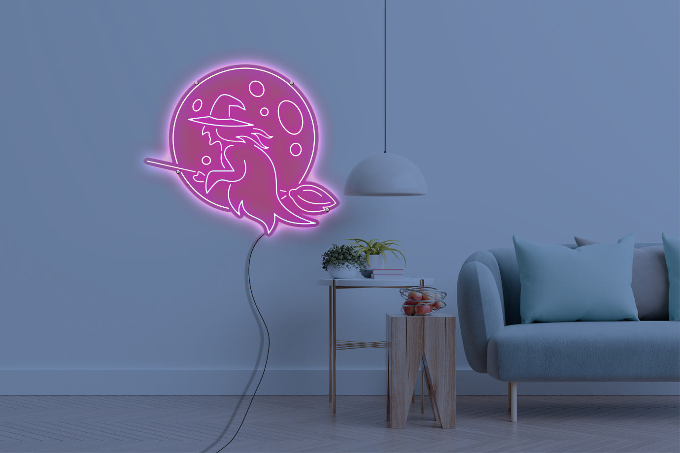 Neon LED schriftzug sign schild light strip pink online home dekor, hexe