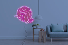 Neon LED schriftzug sign schild light strip pink online home dekor, hexe