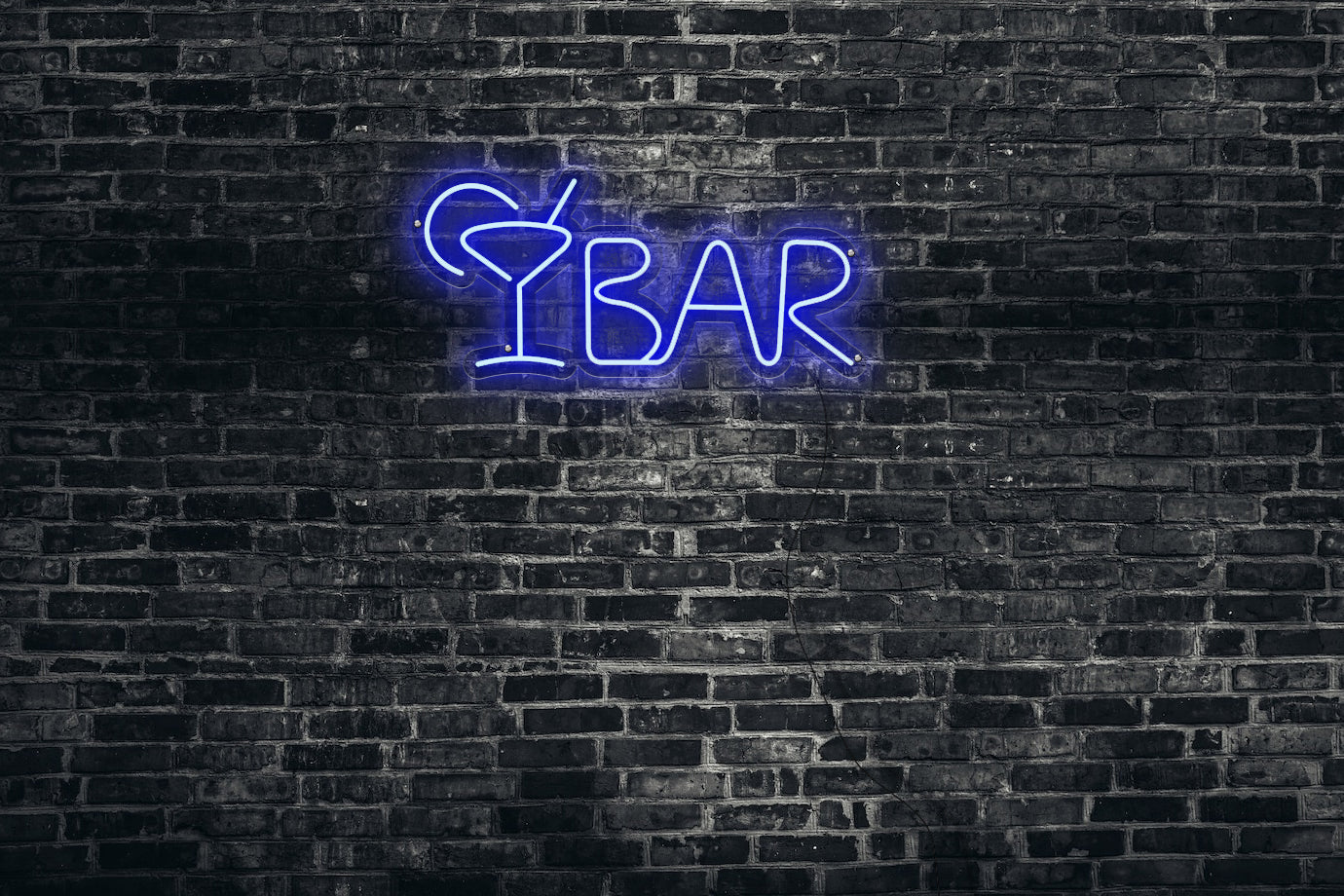 Neon LED schriftzug sign schild light strip blau online home dekor business, bar