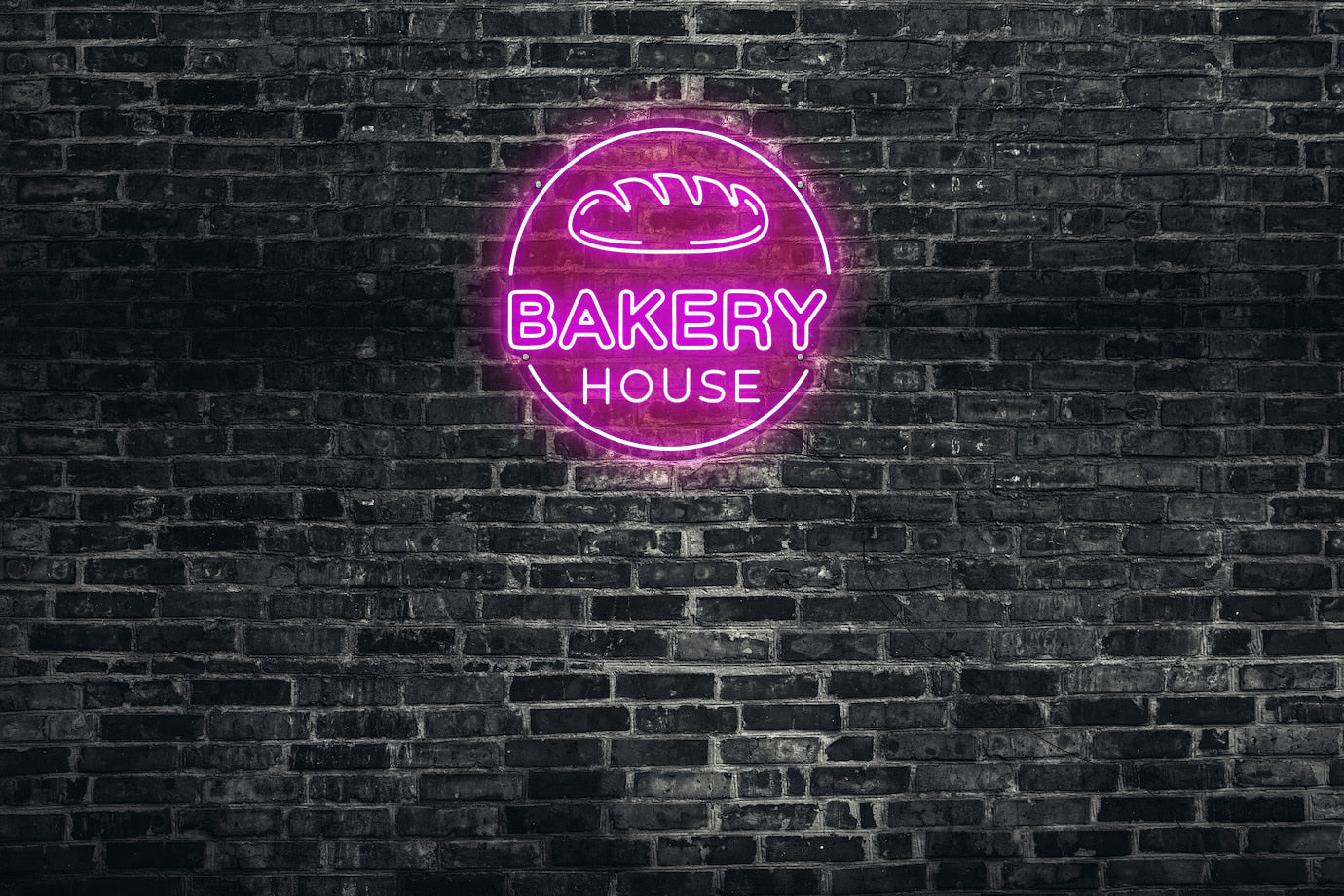 Neon LED schriftzug sign schild light strip pink online home dekor, backerei, bakery house