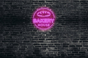 Neon LED schriftzug sign schild light strip pink online home dekor, backerei, bakery house