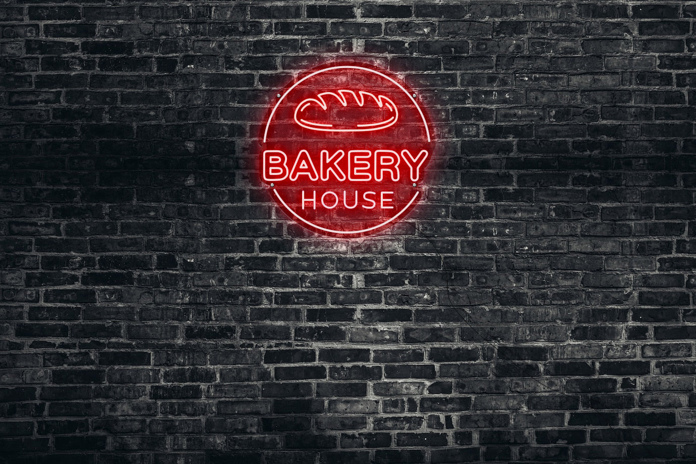 Neon LED schriftzug sign schild light strip rot online home dekor, backerei, bakery house