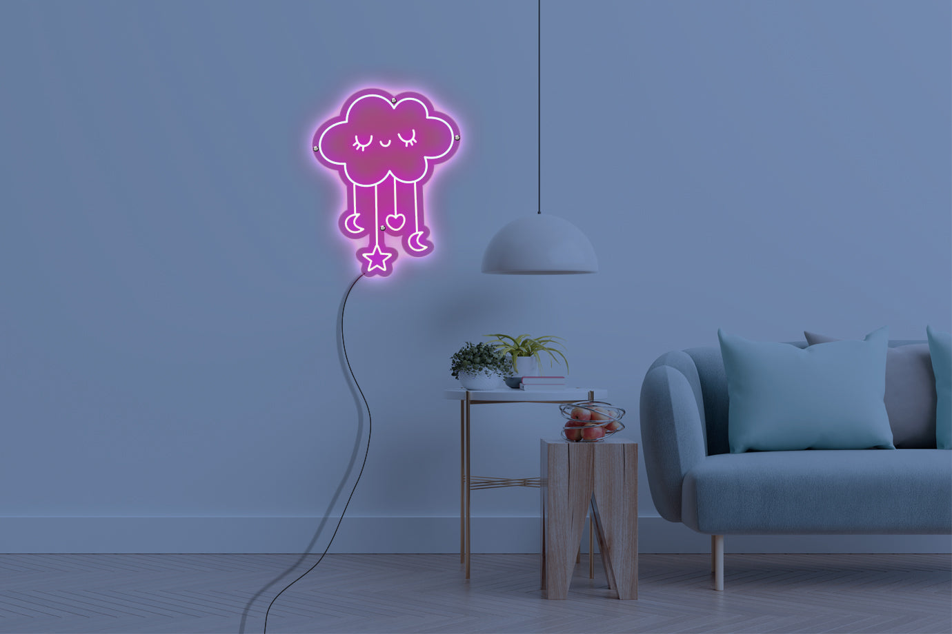 Neon LED schriftzug sign schild light strip pink, online, events, Home, Lifestyle, traumwolke, wolke, schlafen, kinde,neon led baby