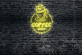 Neon LED schriftzug sign schild light strip gelb online home dekor business, das cafe, coffee shop