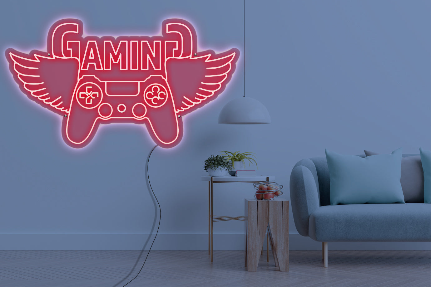 Neon LED schriftzug sign schild light strip rot online home dekor business gaming lifestyle, gaming