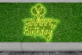 Neon LED schriftzug sign schild light strip gelb online home dekor event party, happy birthday