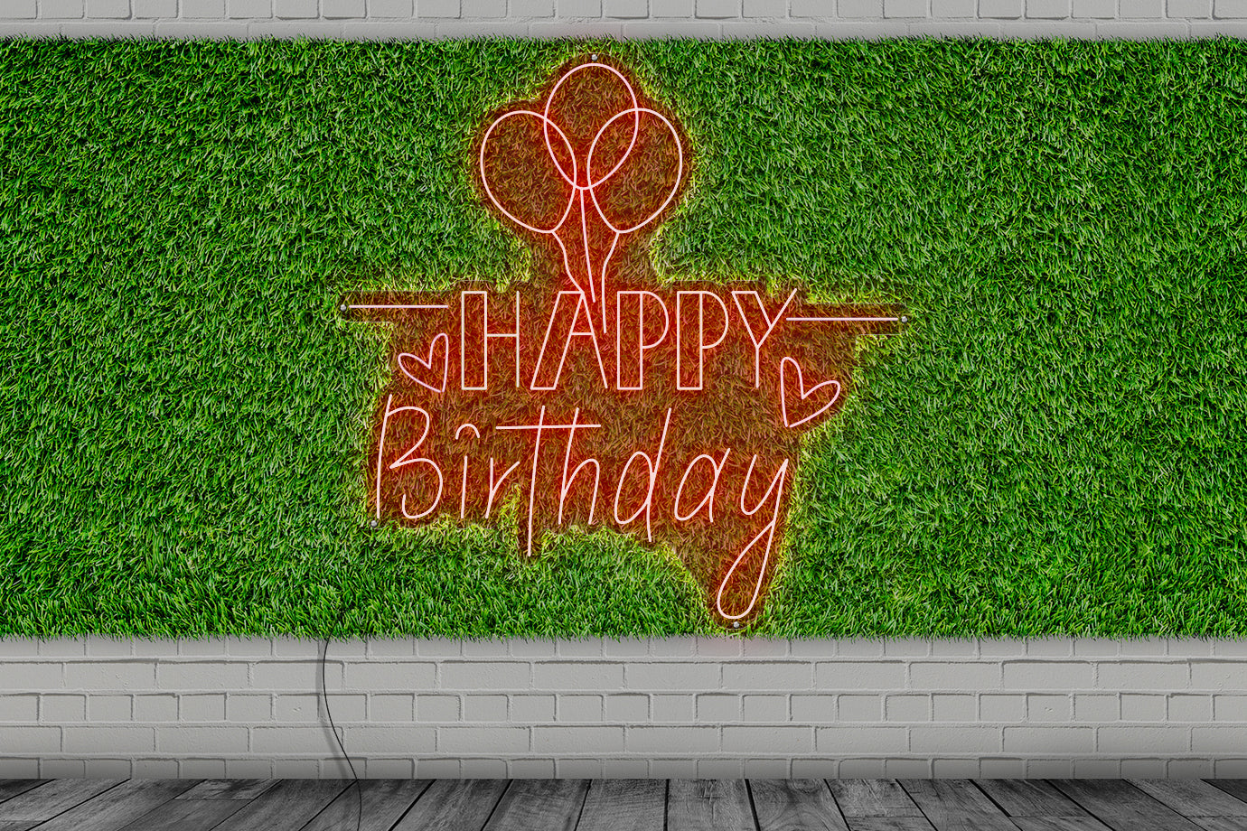 Neon LED schriftzug sign schild light strip rot online home dekor event party, happy birthday