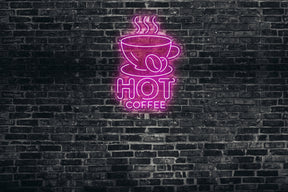 Neon LED schriftzug sign schild light strip pink online home dekor business, hot coffee