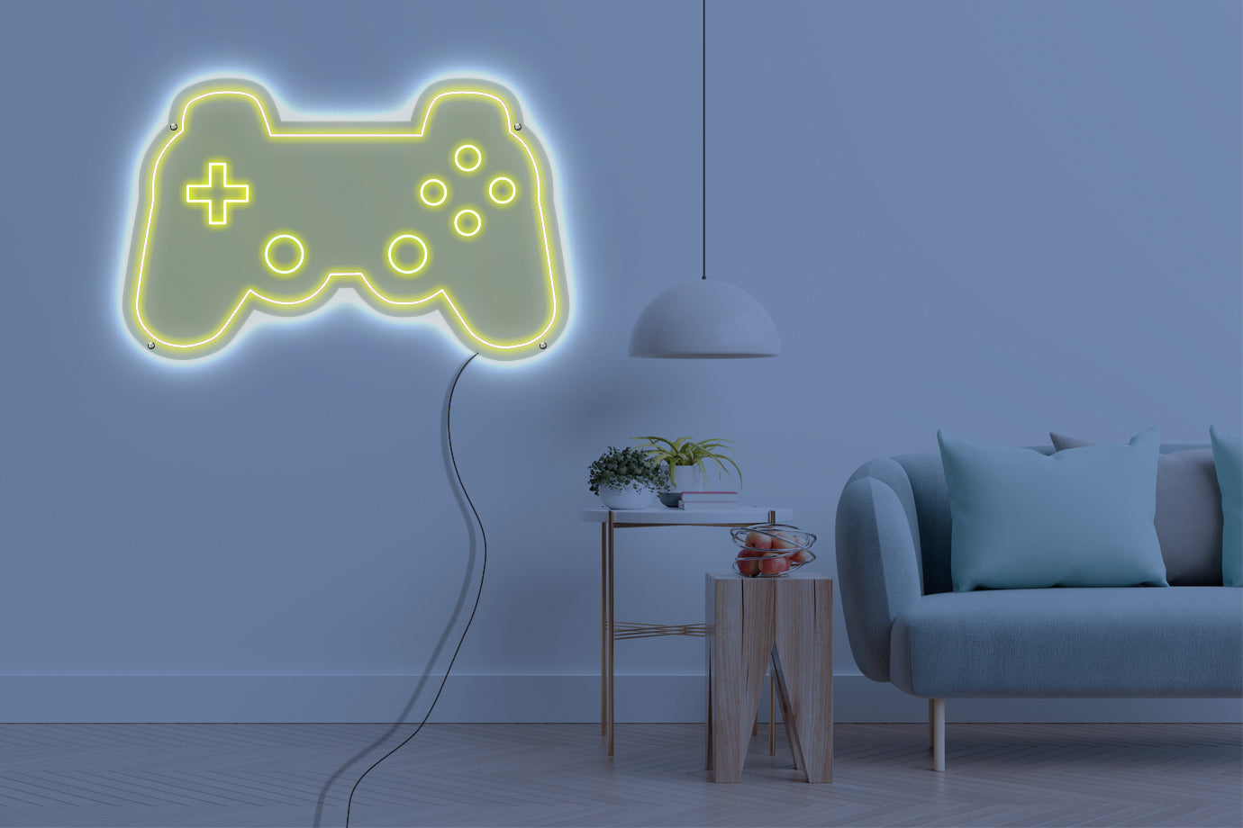 Neon LED schriftzug sign schild light strip gelb online home dekor business gaming lifestyle, spiel