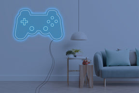 Neon LED schriftzug sign schild light strip hell blau online home dekor business gaming lifestyle, spiel